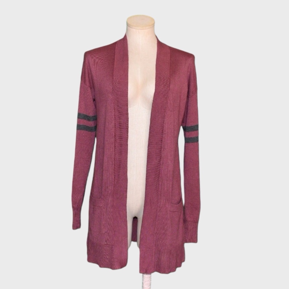 Arizona Open Front Longline Stripe‎ Cardigan